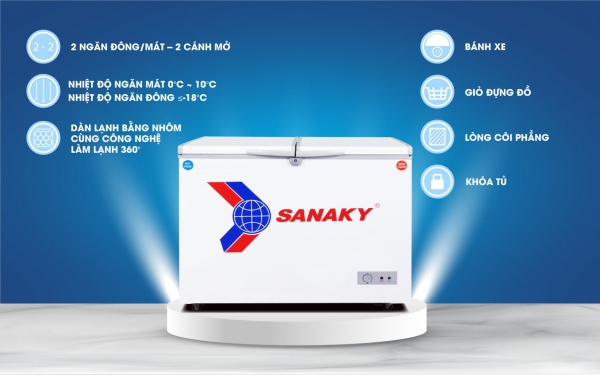 Tủ đông Sanaky VH-365W2 360 lít