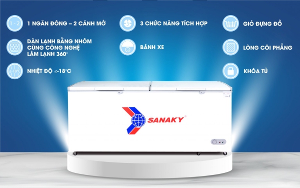 Tủ đông Sanaky VH-868HY2 860 lít