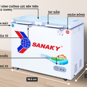 Tủ đông Sanaky VH-2599W2KD 250 lít