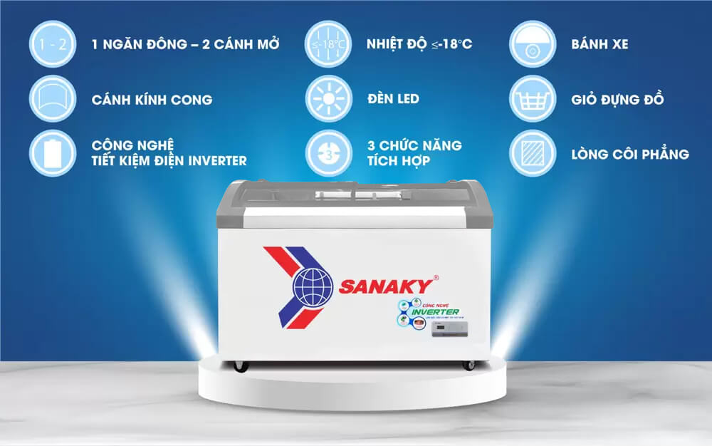 Tủ Đông Sanaky Inverter VH-899K3A
