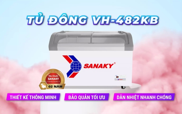 Tủ Đông Sanaky VH-482KB 350 lít