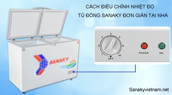 Cách điều chỉnh nhiệt độ tủ đông Sanaky đơn giản tại nhà