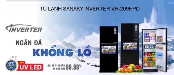 Lý do nên mua tủ lạnh Sanaky Inverter VH-209HPD