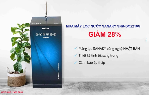 Mua máy lọc nước Sanaky SNK-DQ2210G giảm 28%