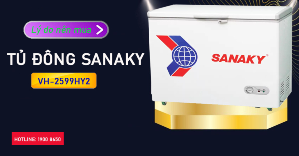 Lý do nên mua tủ đông Sanaky VH-2599HY2 