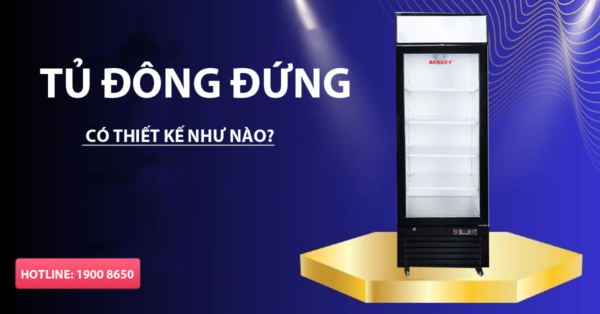Tủ đông đứng có thiết kế như nào?