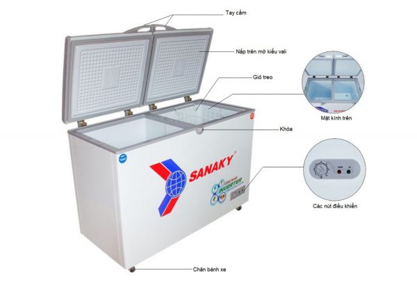 Tủ đông Inverter Sanaky VH-6699W3 660 lít