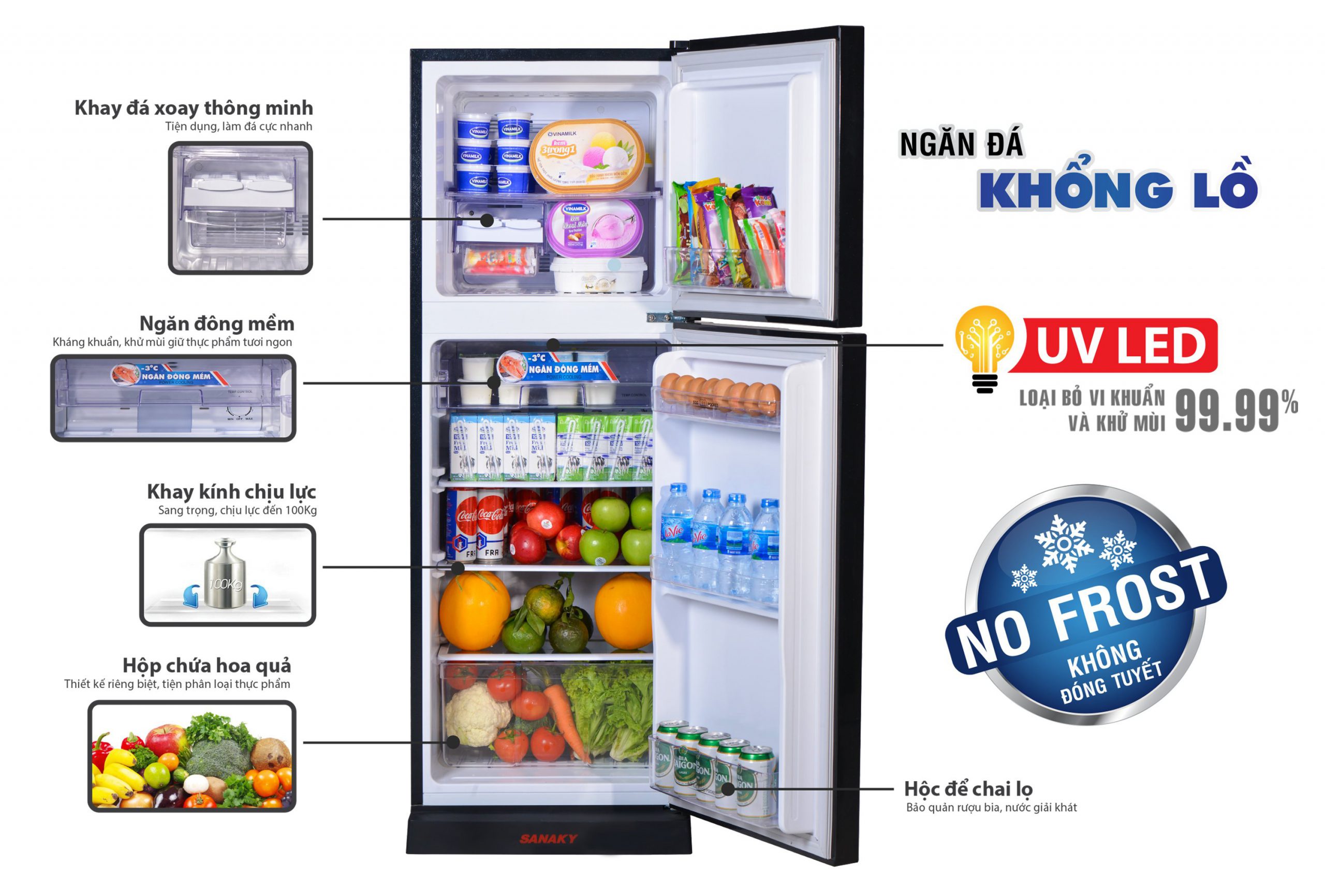 Tủ lạnh Sanaky VH-208HPA chính hãng, giá tốt | Sanaky Việt Nam