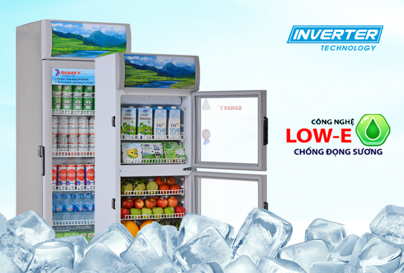 Tủ mát Inverter Sanaky VH-218W3L 210 lít - hình minh họa 1